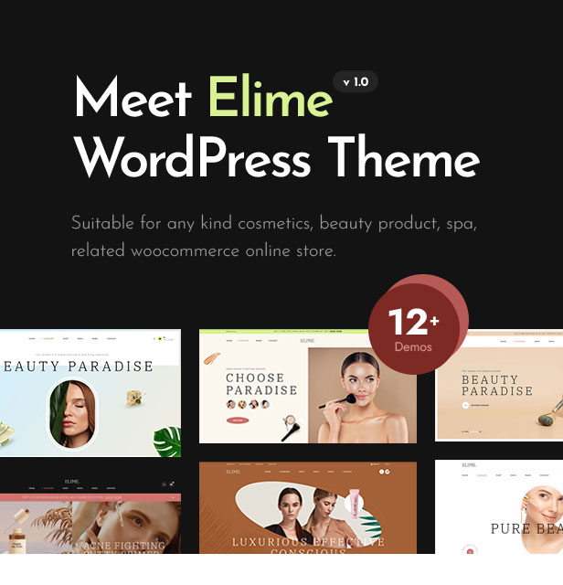 Elime - Multipurpose Cosmetics & Fashion WordPress Theme - 1